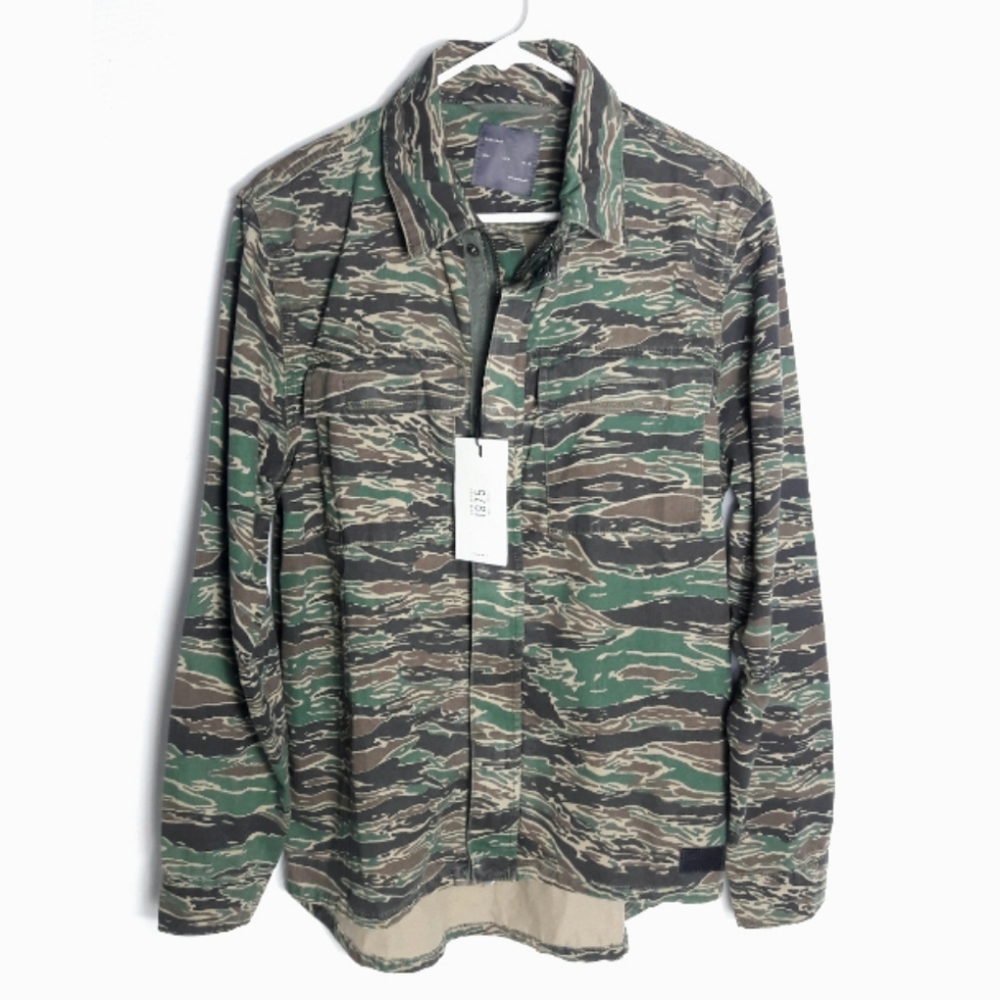 ZARA MAN Camo Denim Shirt/Jacket Medium NWT